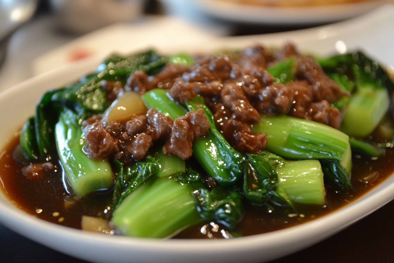 Bok Choy in Garlic Oyster Sauce