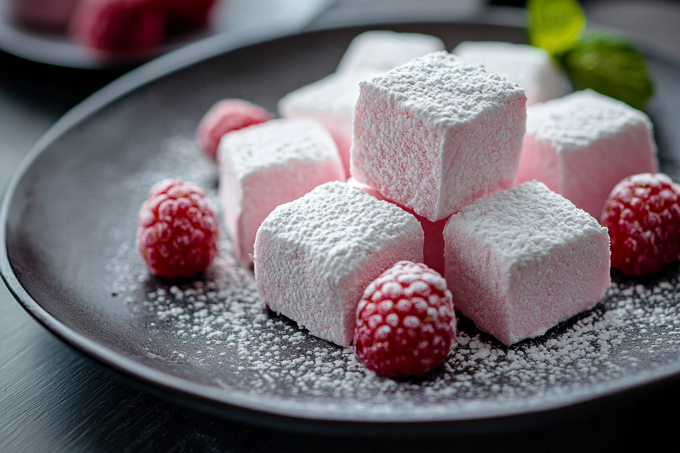 Raspberry Marshmallows