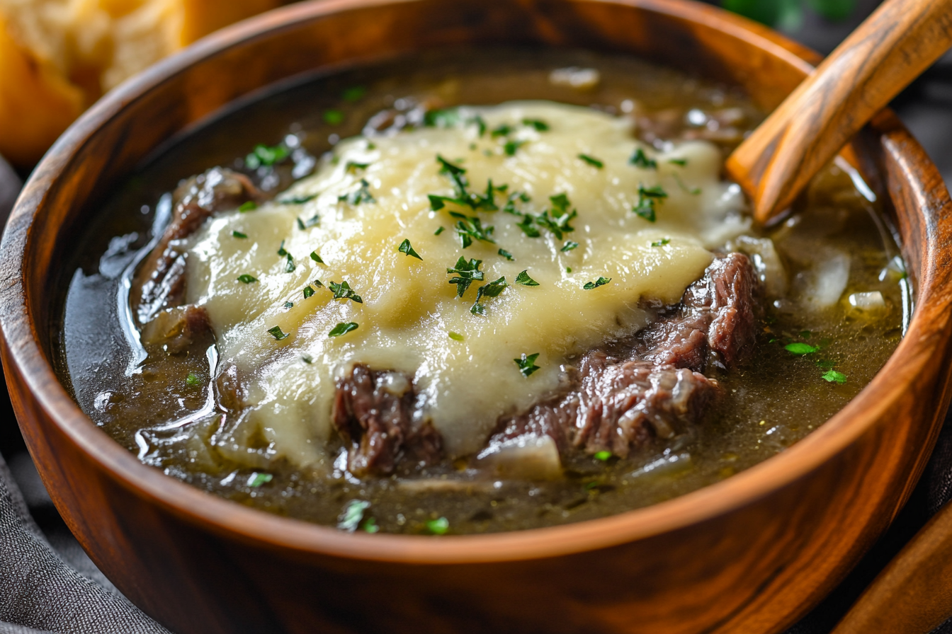 French Onion Beef Short Rib Soup