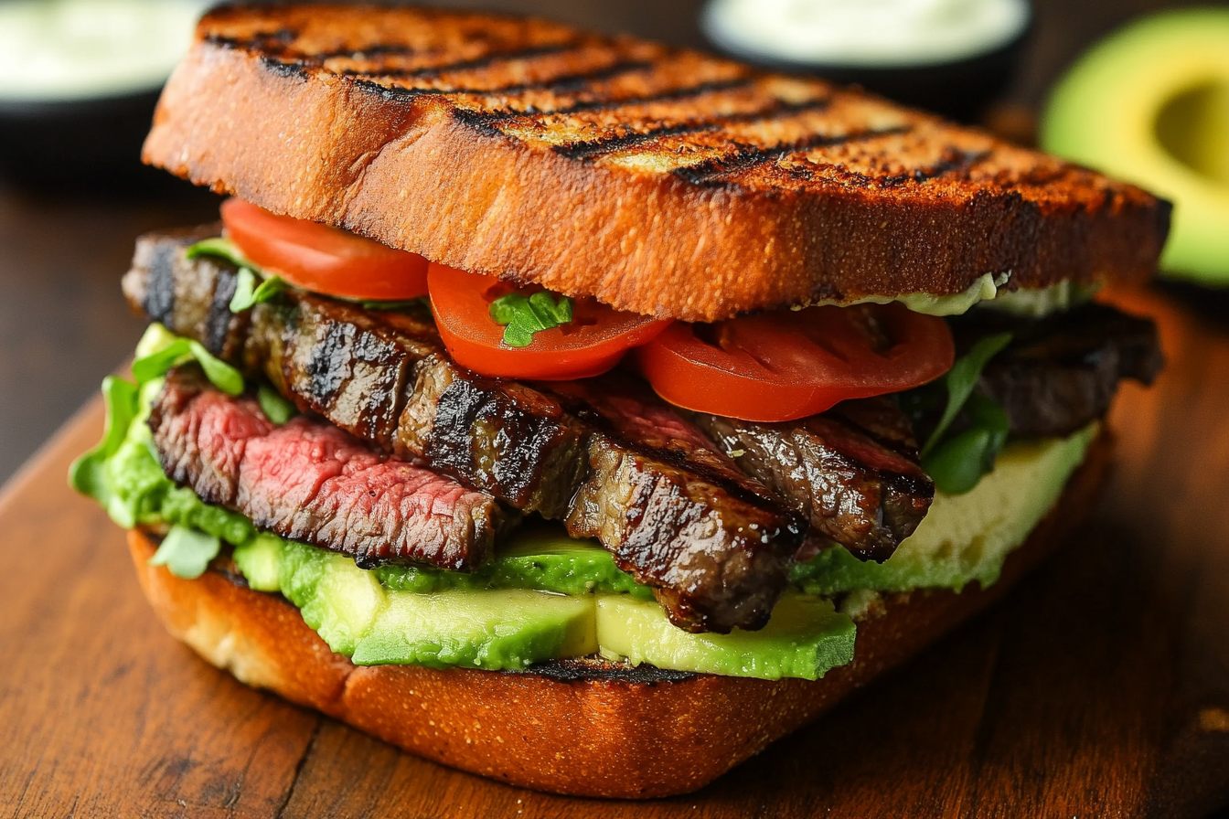 Grilled Steak & Avocado Sandwich