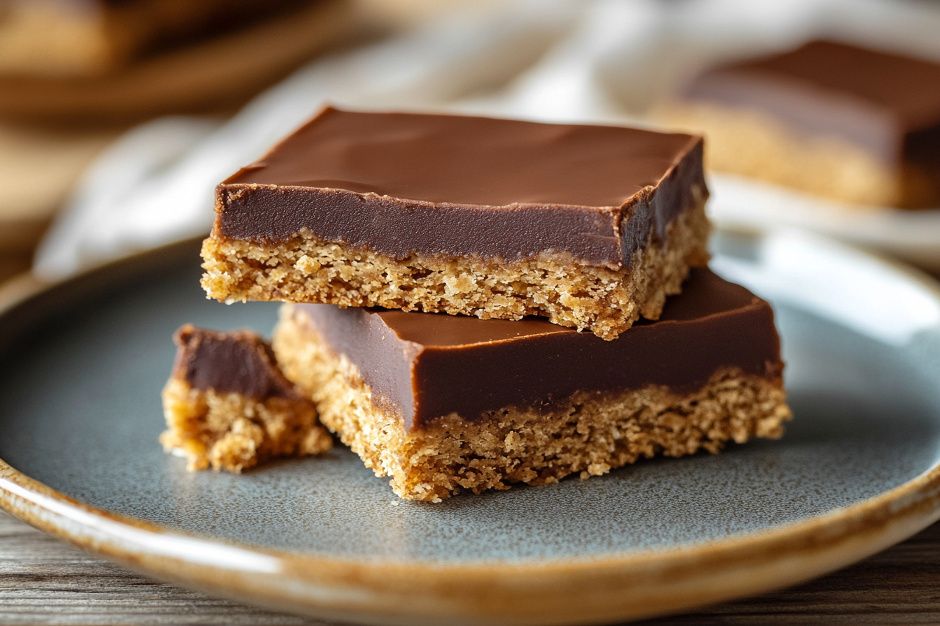 No-Bake Gingerbread Biscuit Slice