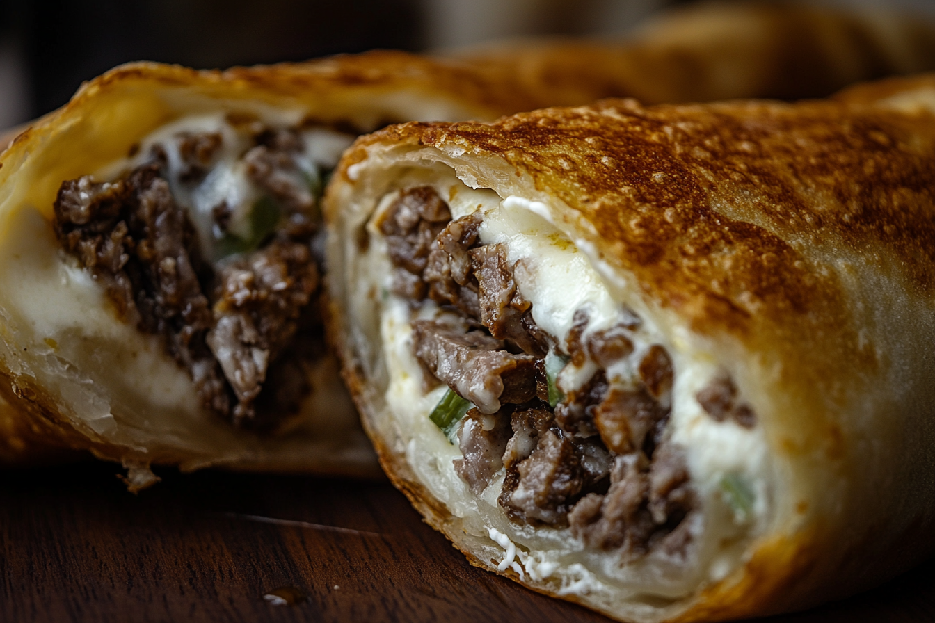 Philly Cheesesteak Egg Rolls