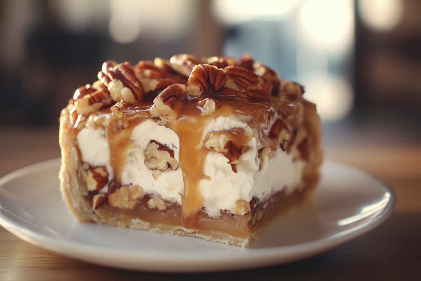 Caramel Pecan Delight Pie