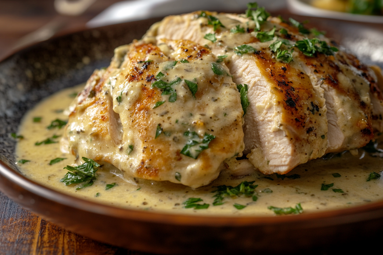 Melt-In-Your-Mouth Caesar Chicken