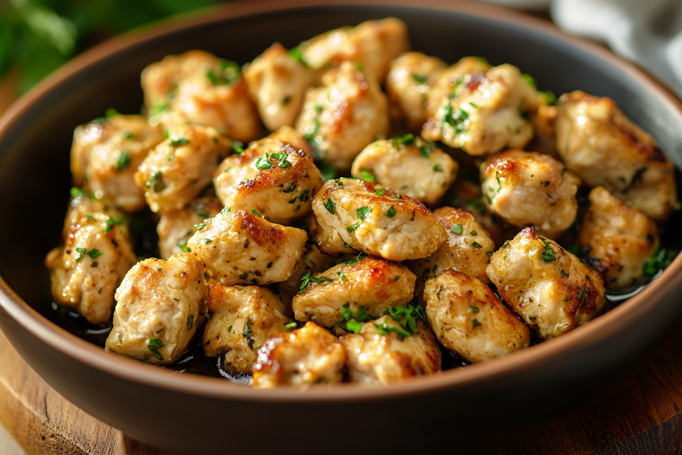 Easy Garlic Chicken Bites