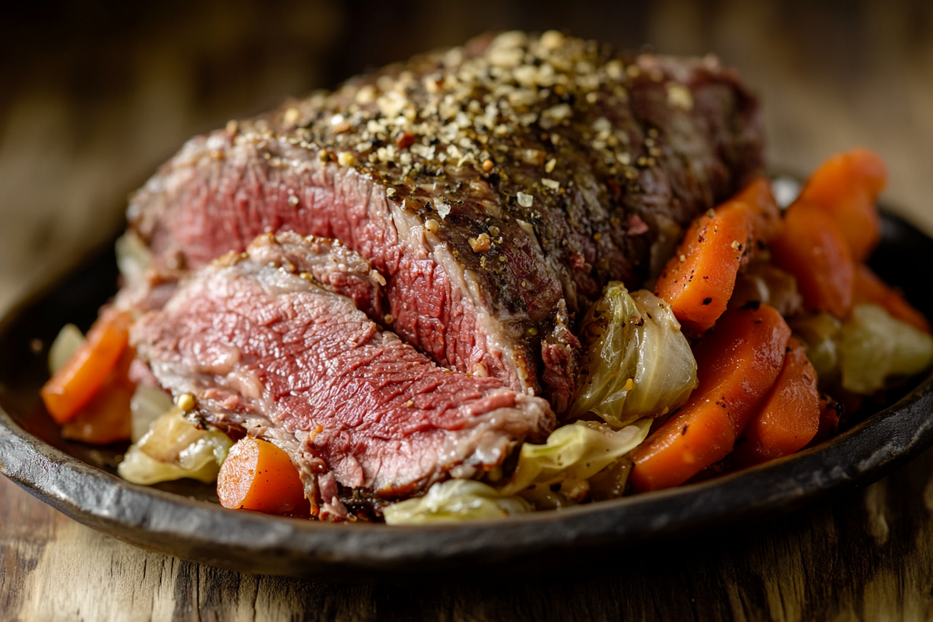 Slow Cooker Corned Beef & Cabbage