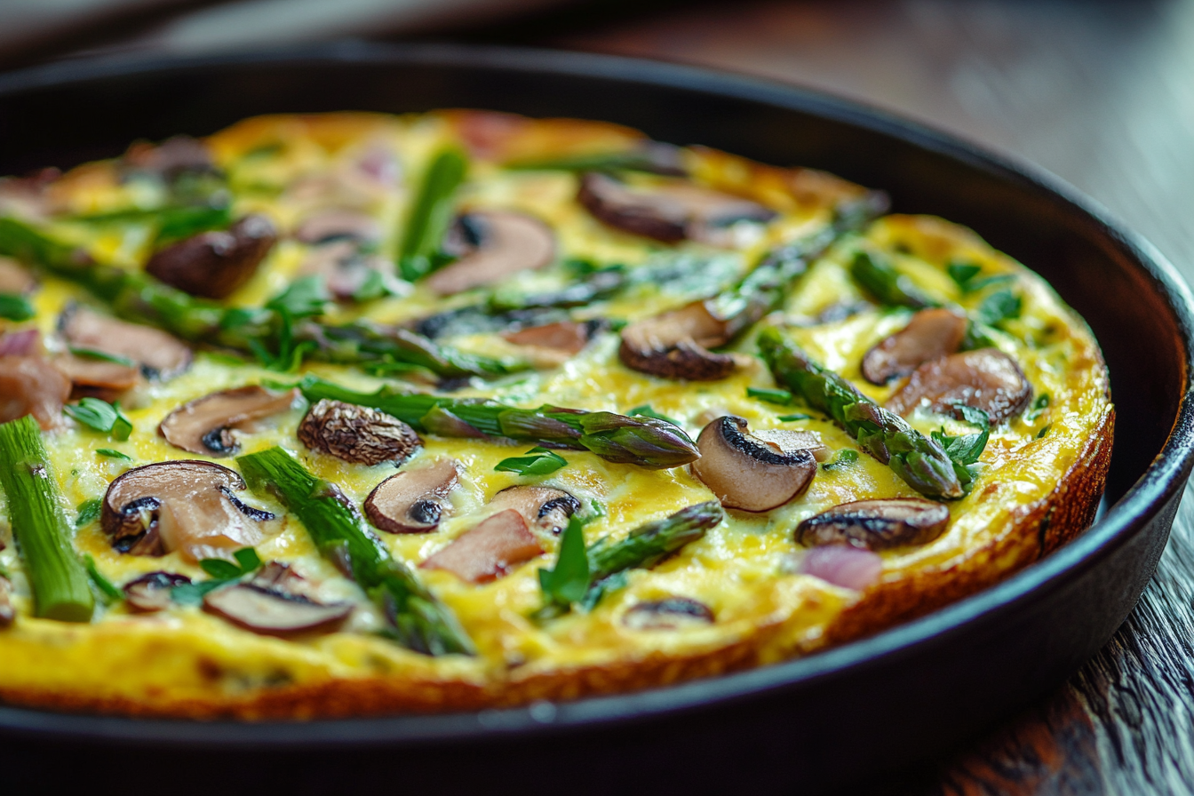 Asparagus-Mushroom Frittata