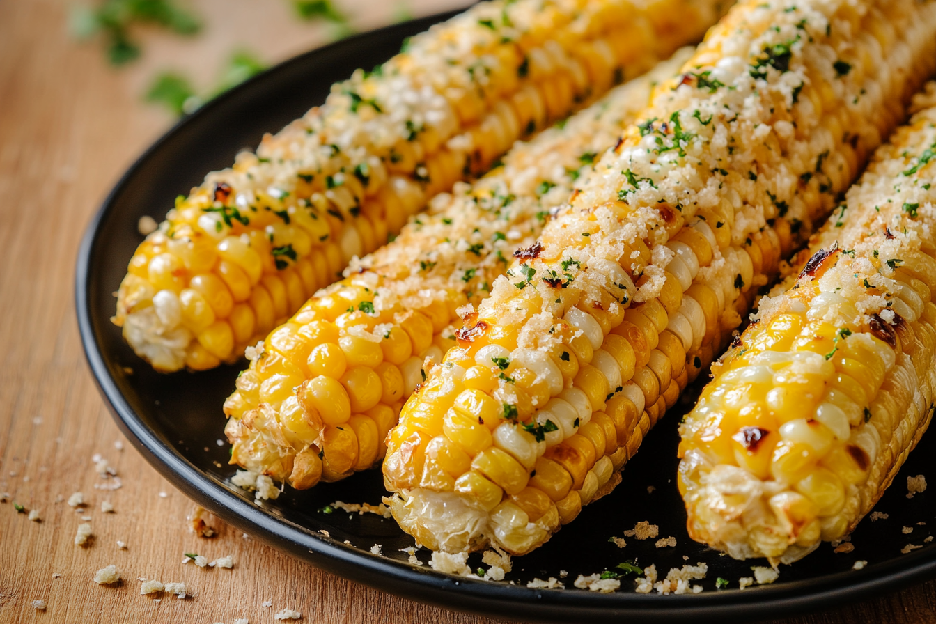 Cheesy Garlic Butter Corn on the Cob