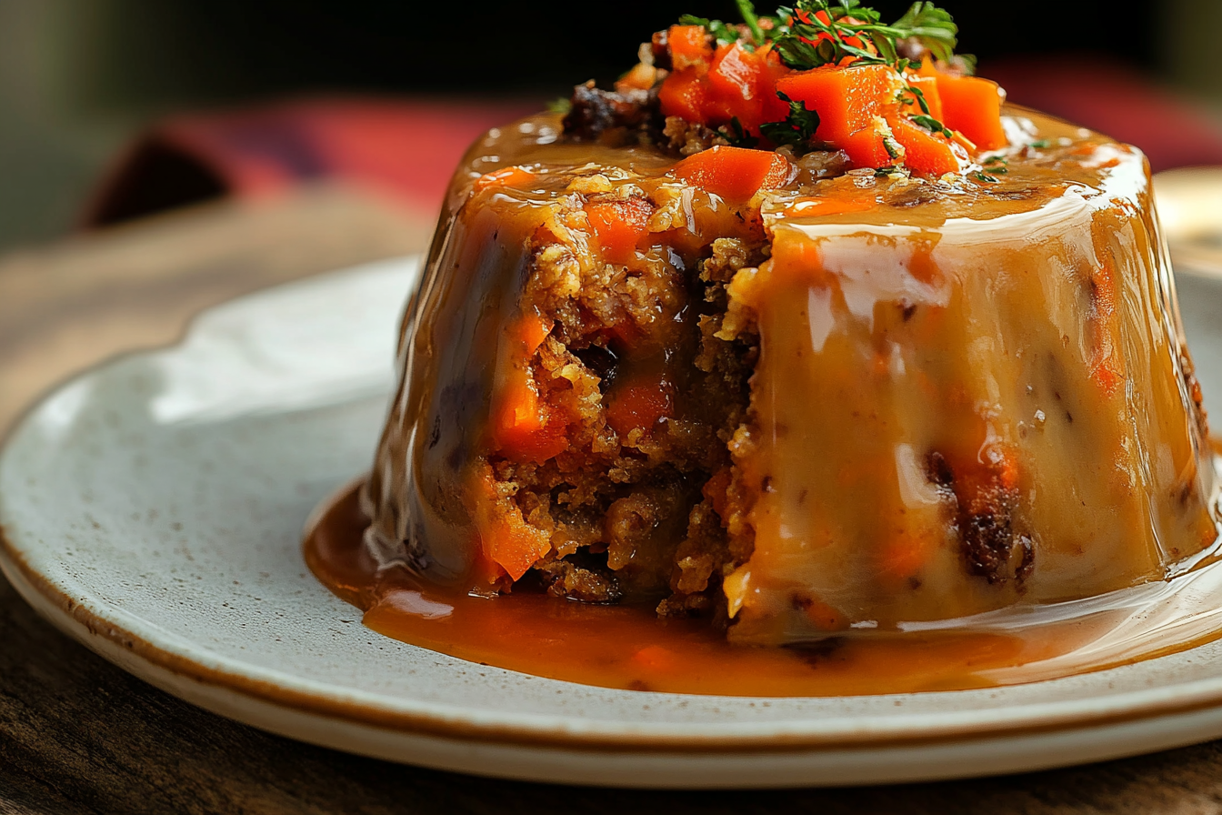 Steamed Carrot Pudding
