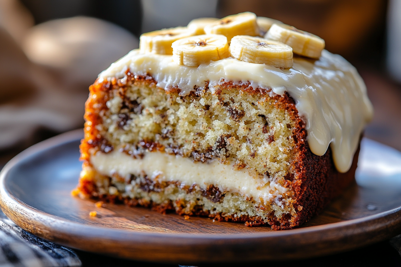 Banana Bread Cake with Cream Cheese Frosting