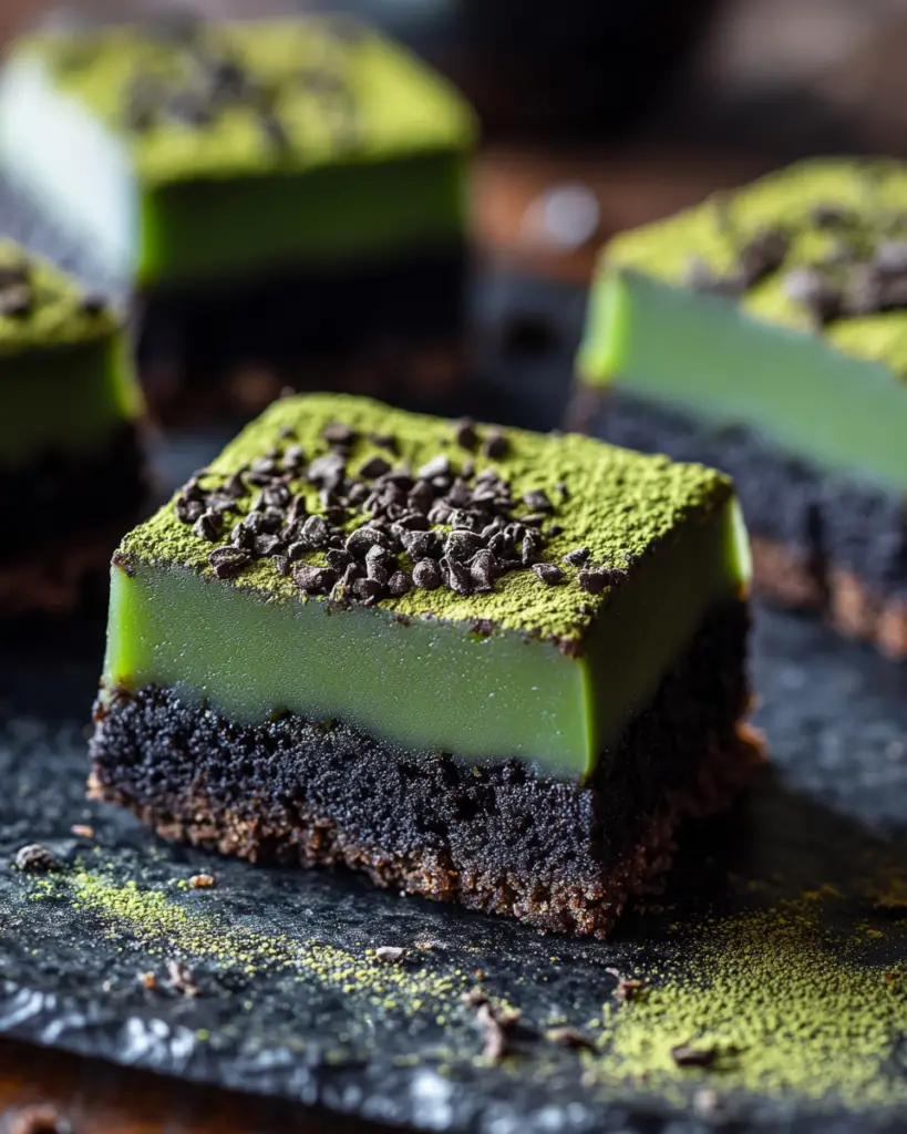 Matcha Mochi Brownies 4 Matcha Mochi Brownies