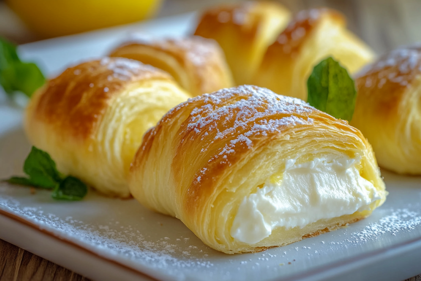 Lemon Cheesecake Crescent Rolls