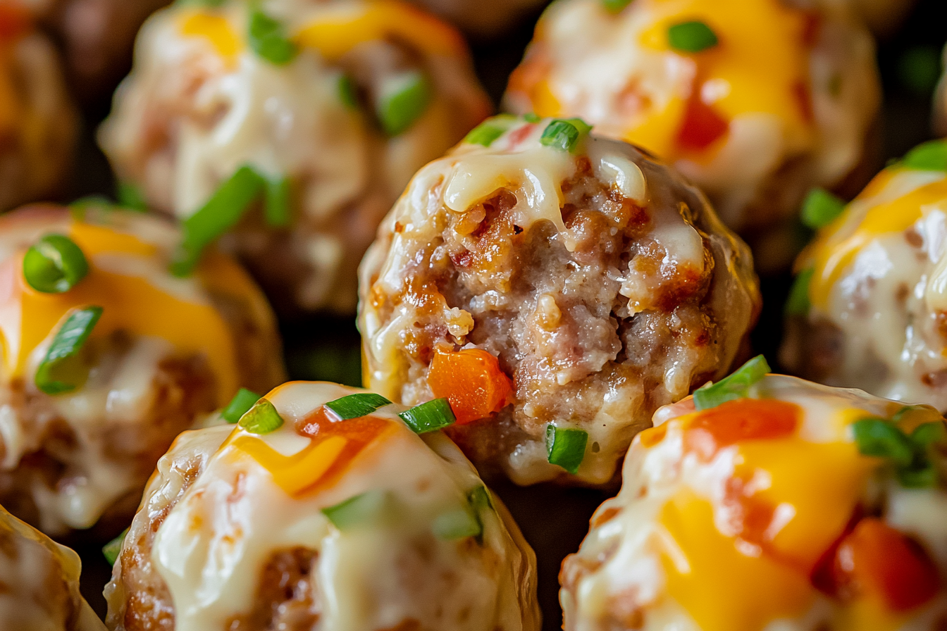 Rotel Cream Cheese Sausage Balls