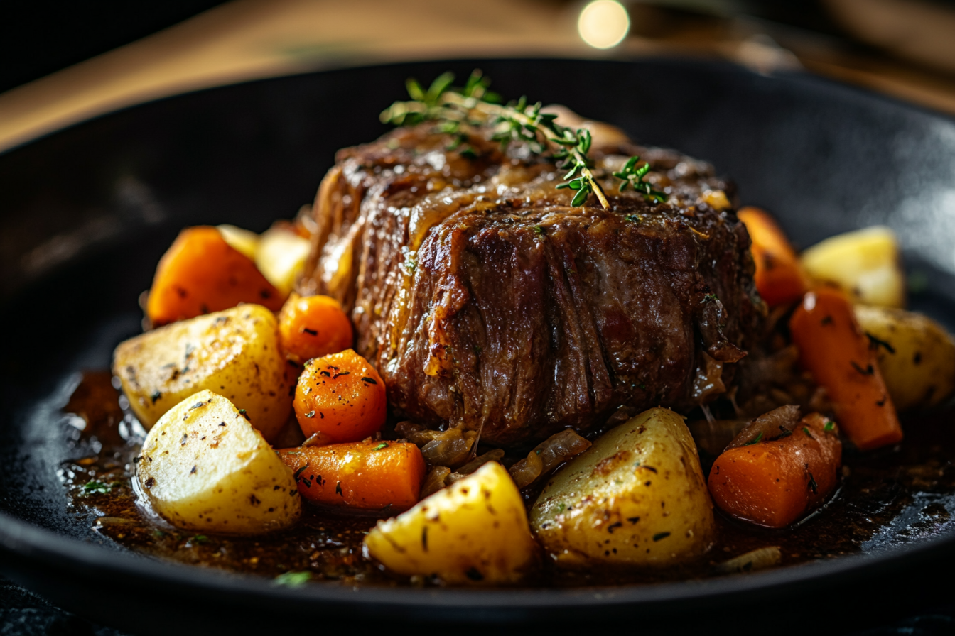Classic Pot Roast with Carrots & Potatoes