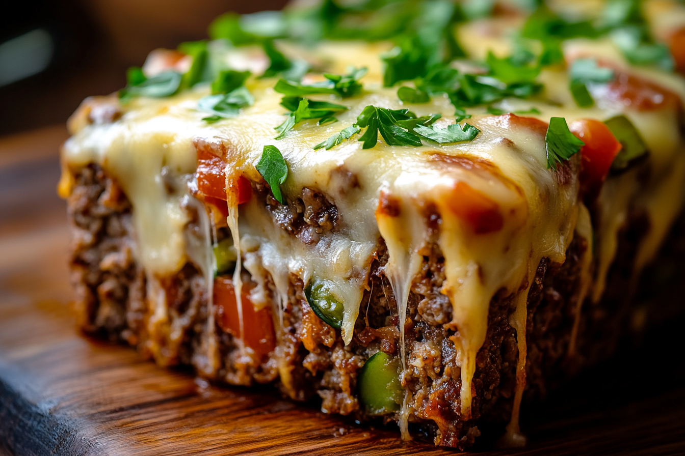 Philly Cheesesteak Meatloaf