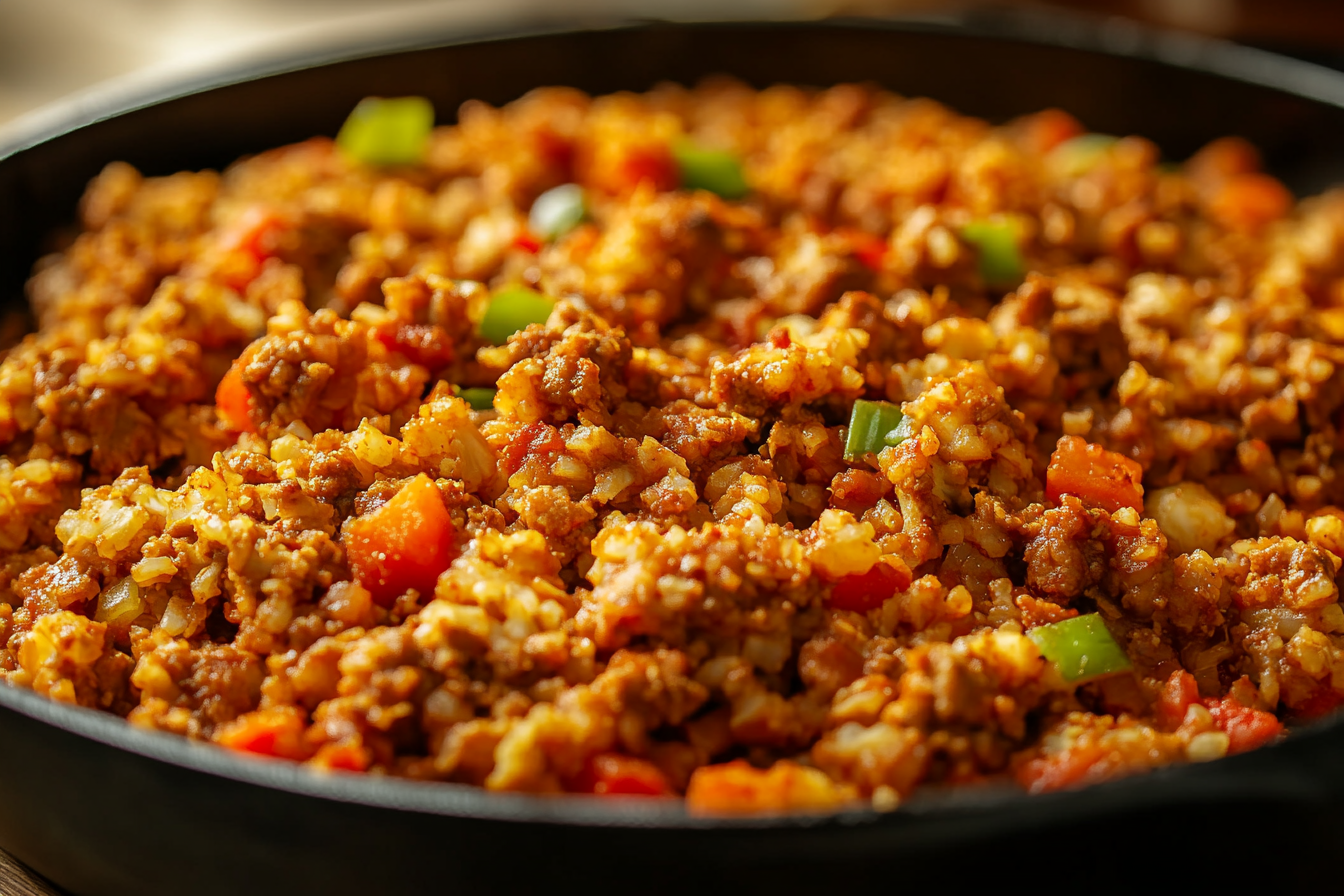 Spicy Turkey Cauliflower Rice