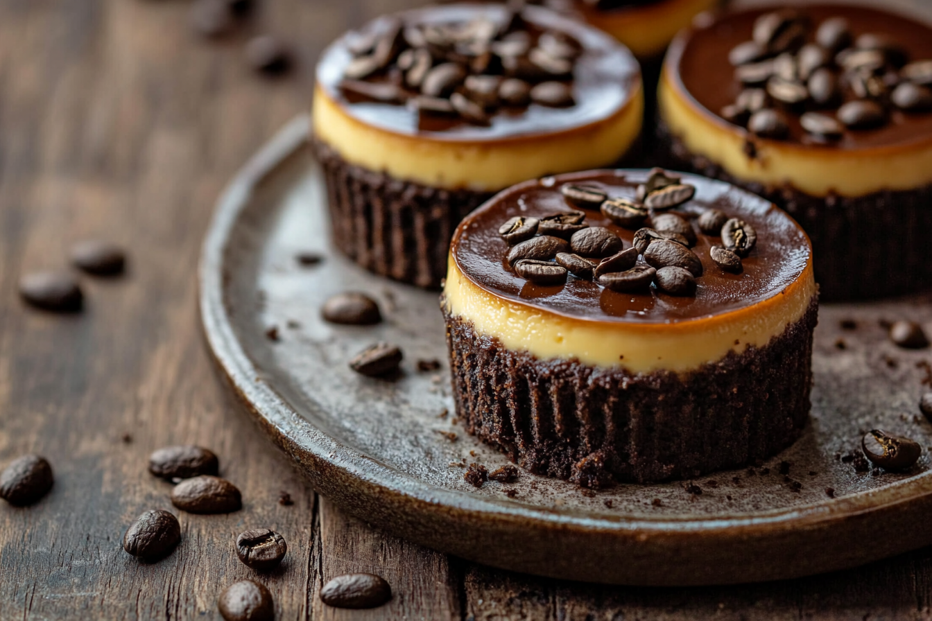 Mini Espresso Cheesecakes