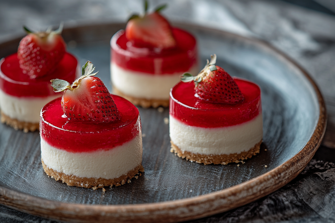 Mini Strawberry Cheesecakes