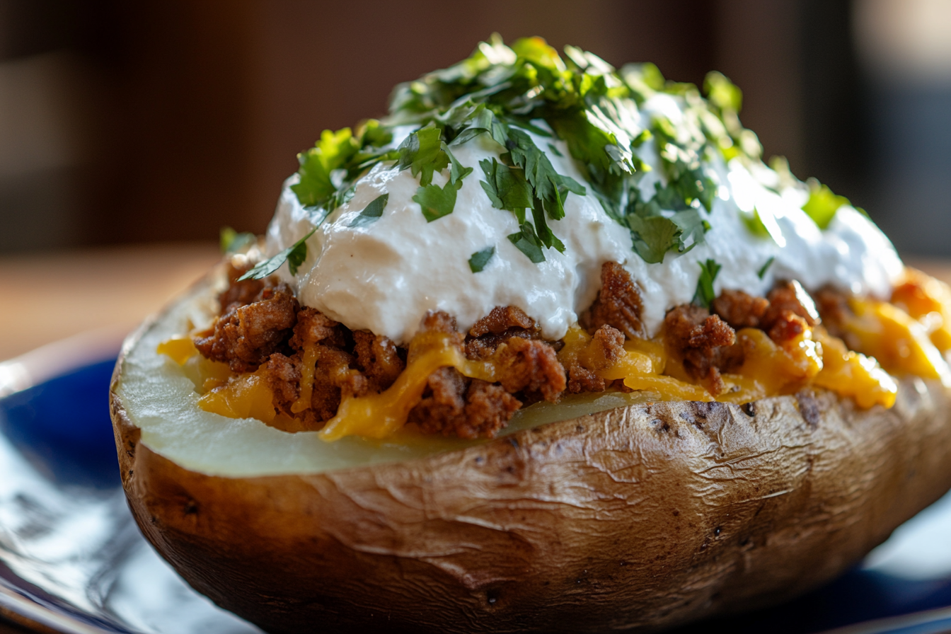 Taco Stuffed Baked Potatoes