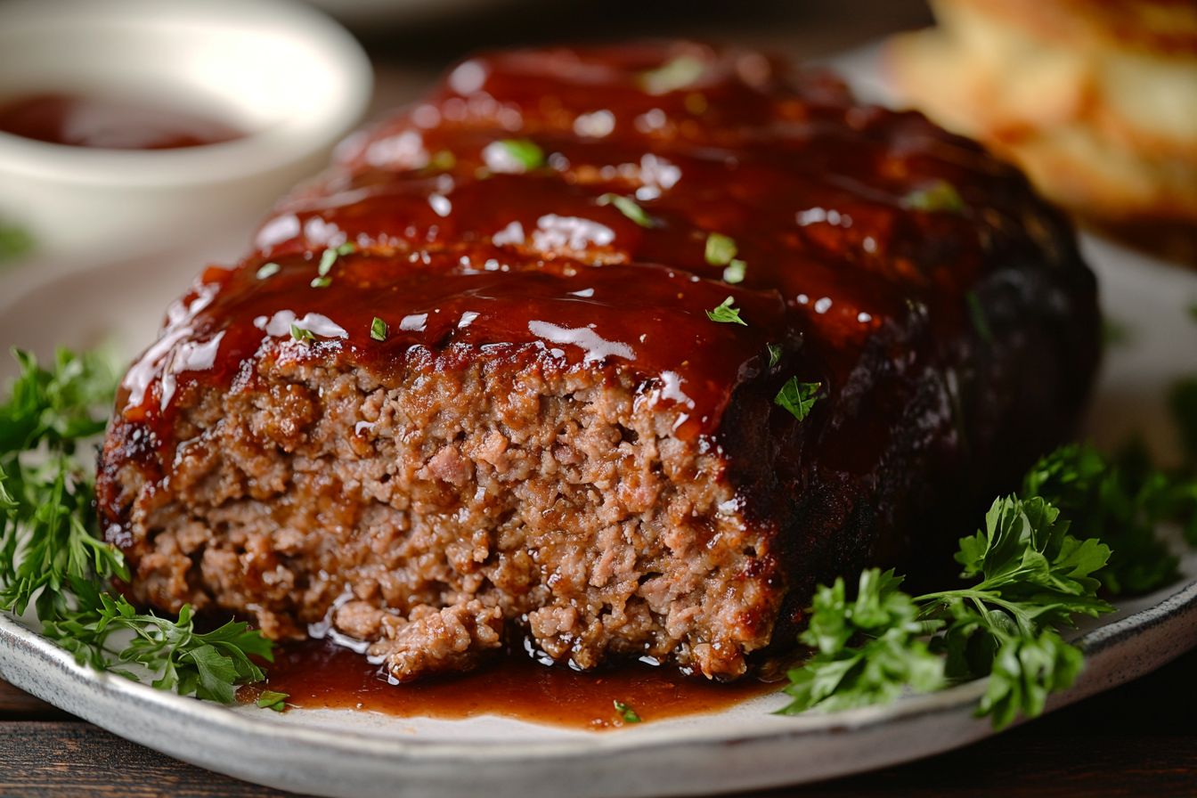 Easy Meatloaf Recipe with the BEST Glaze