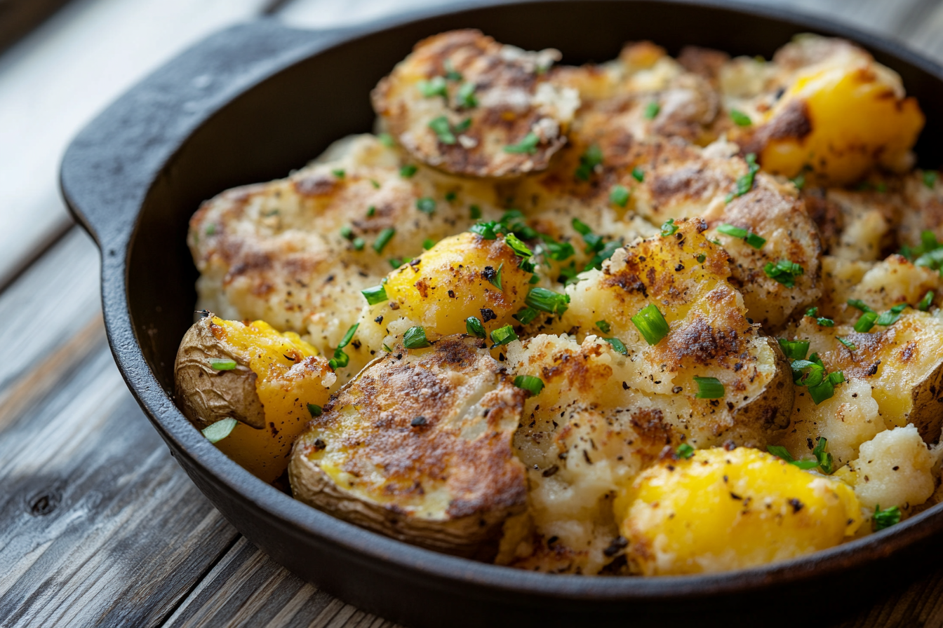 Parmesan Smashed Potatoes