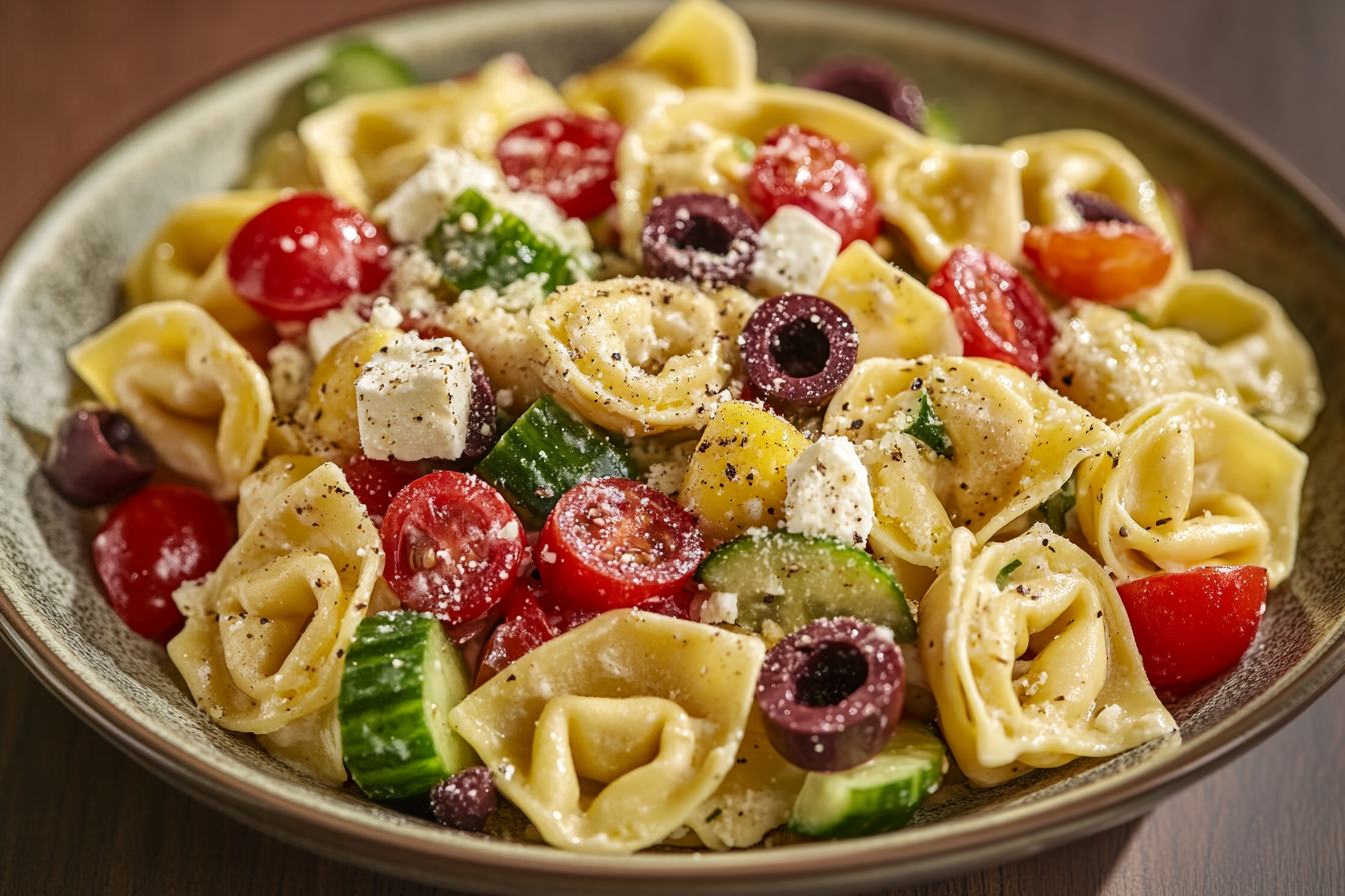 Greek Tortellini Pasta Salad