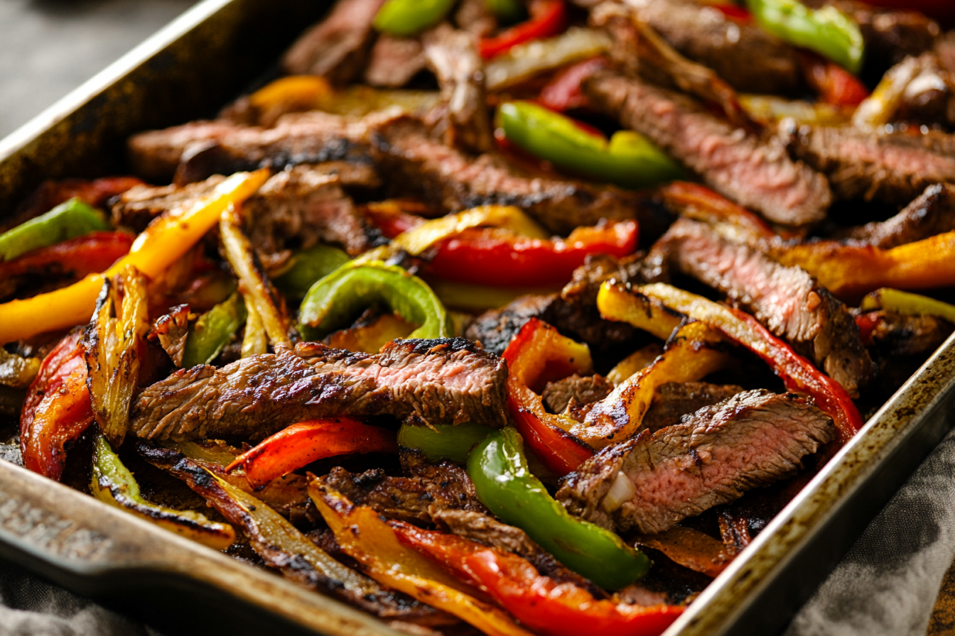 Sheet Pan Steak Fajitas