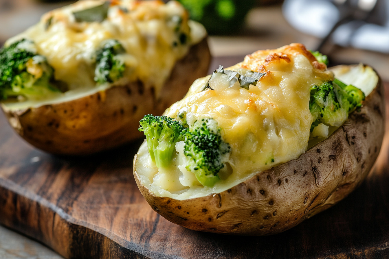 Broccoli Cheese Baked Potatoes