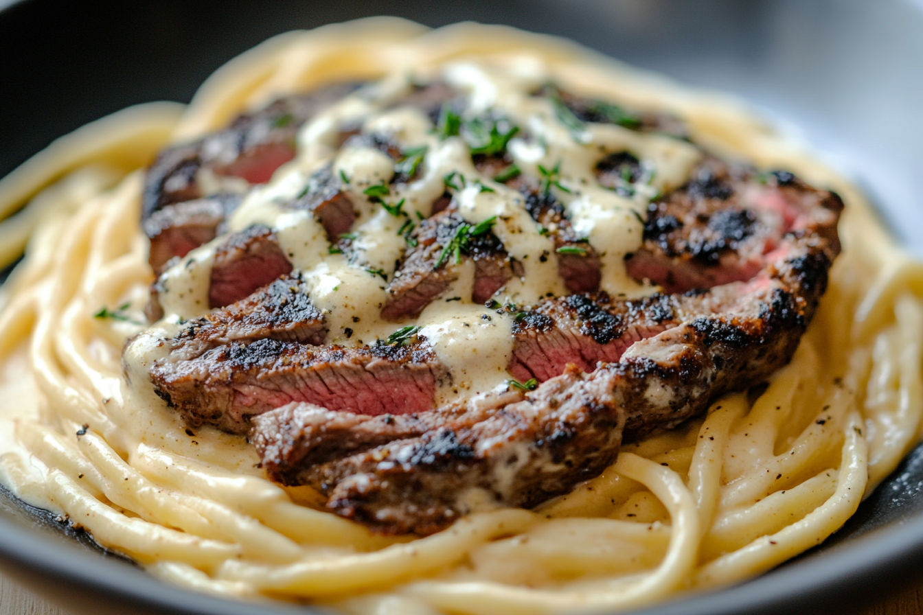 Creamy Cajun Steak Alfredo