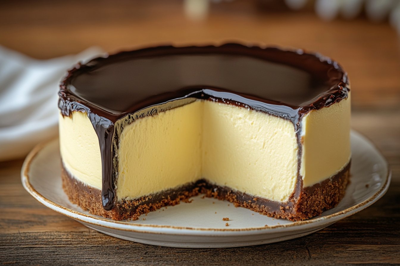 Heavenly Boston Cream Pie Cheesecake