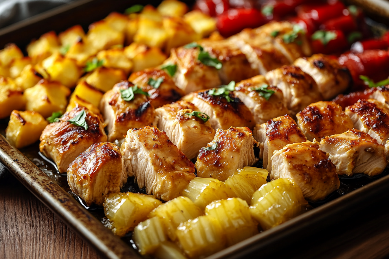 Hawaiian Chicken Sheet Pan
