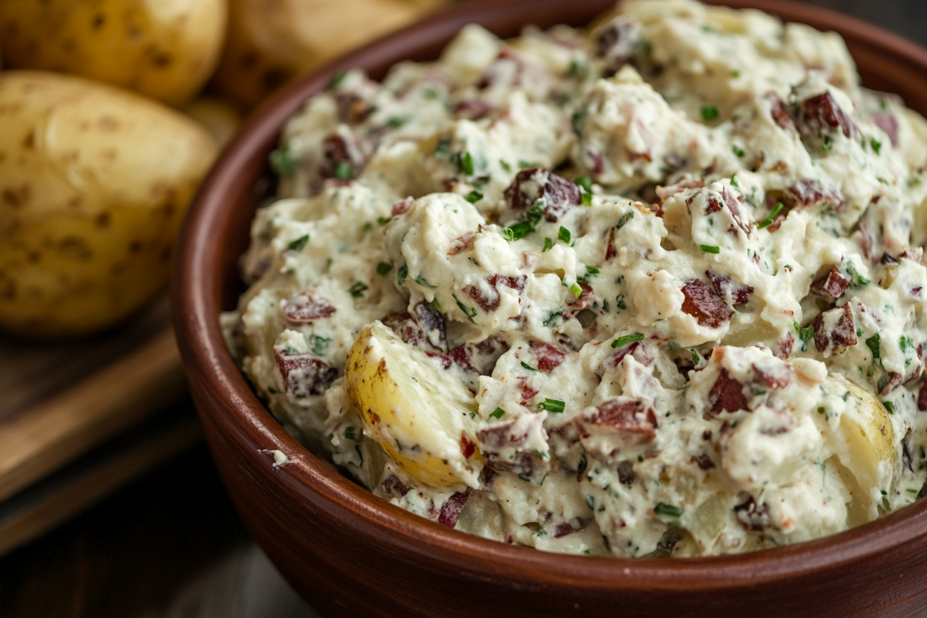 French Onion Dip Potato Salad