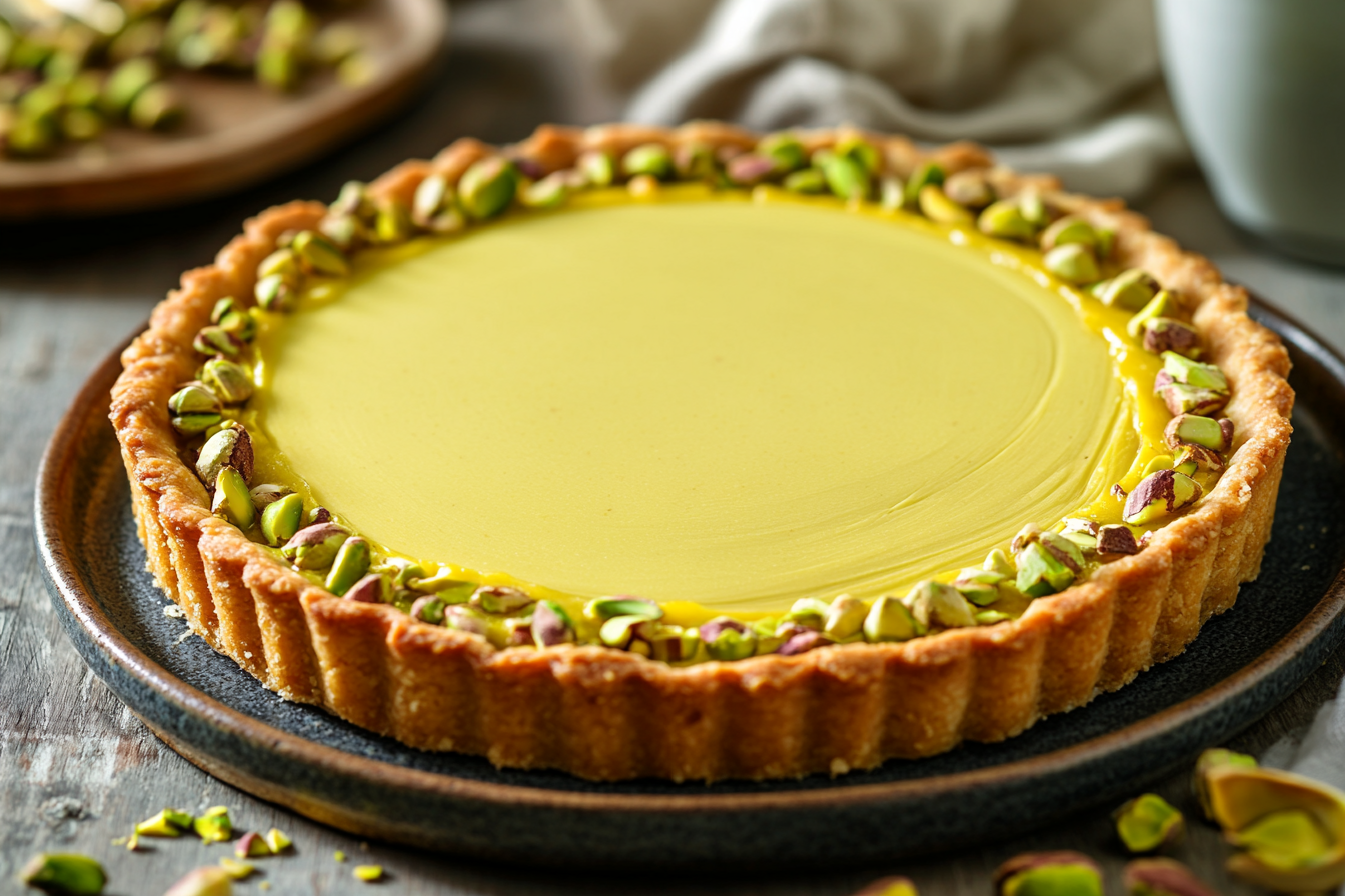 Pistachio Tart with Creamy Pistachio Paste