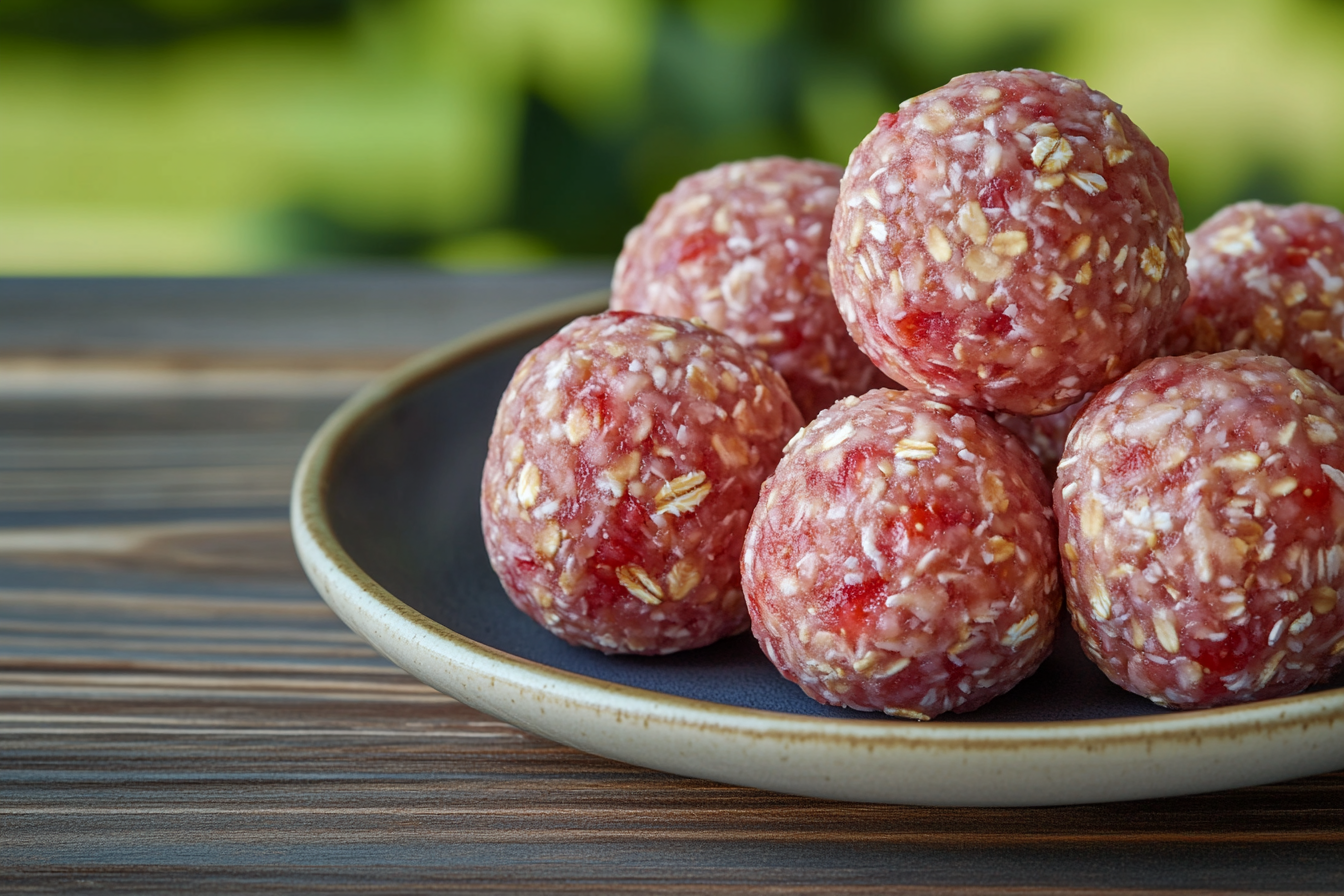 Strawberry and Banana Oat Balls