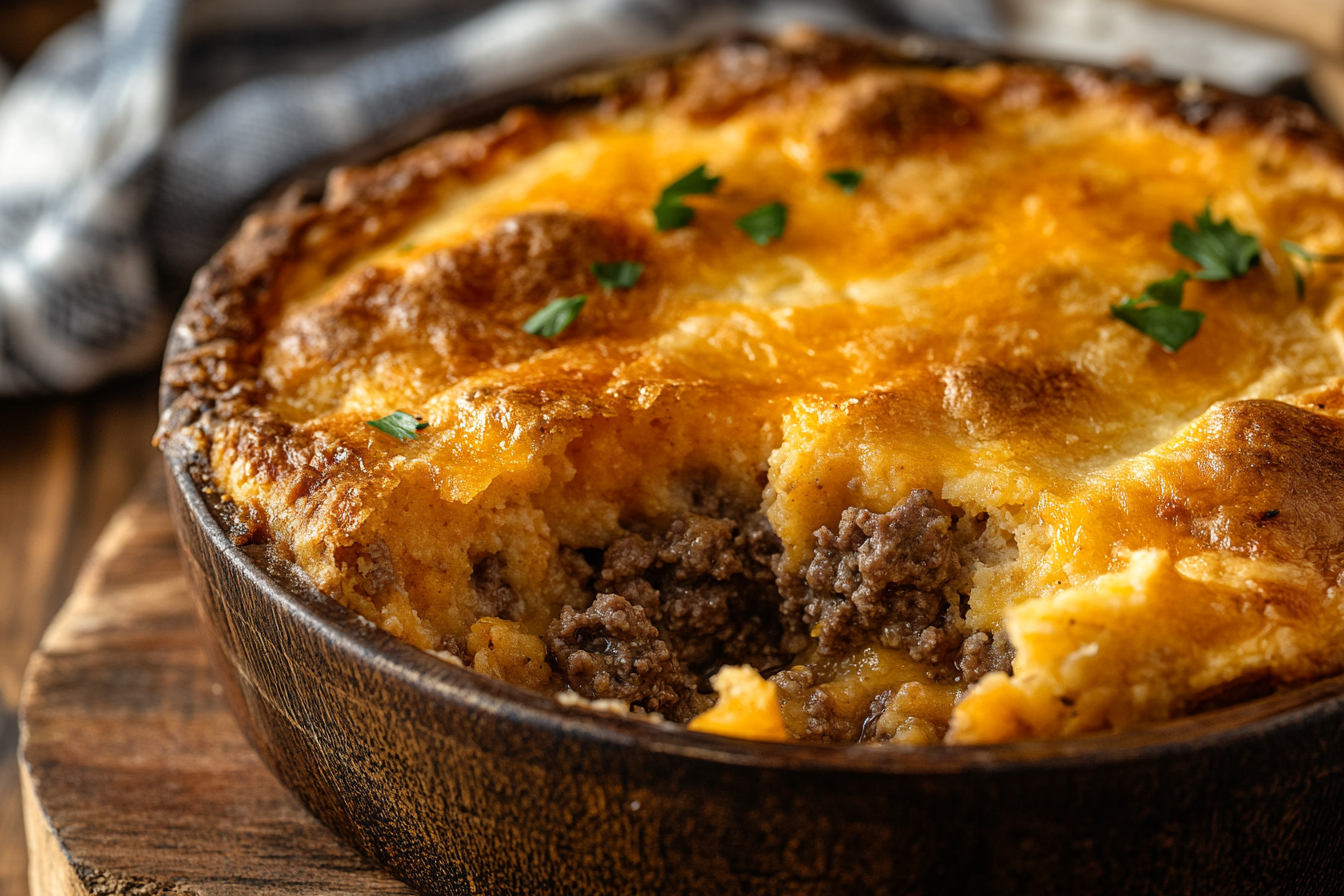 Cheddar Bay Ground Beef Cobbler