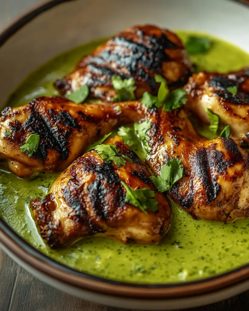 Peruvian Chicken with Green Sauce 4 Peruvian Chicken with Green Sauce