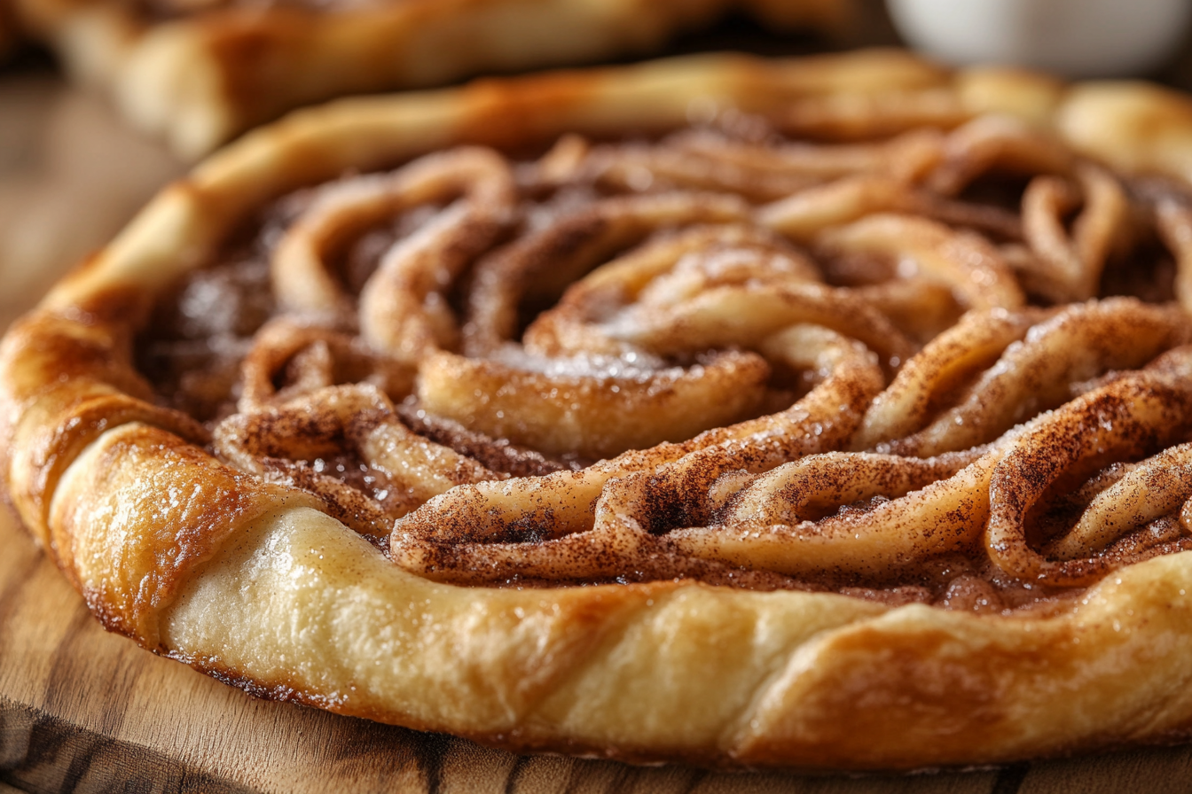 Cinnamon-Sugar Pizza Made with Crescent Rolls