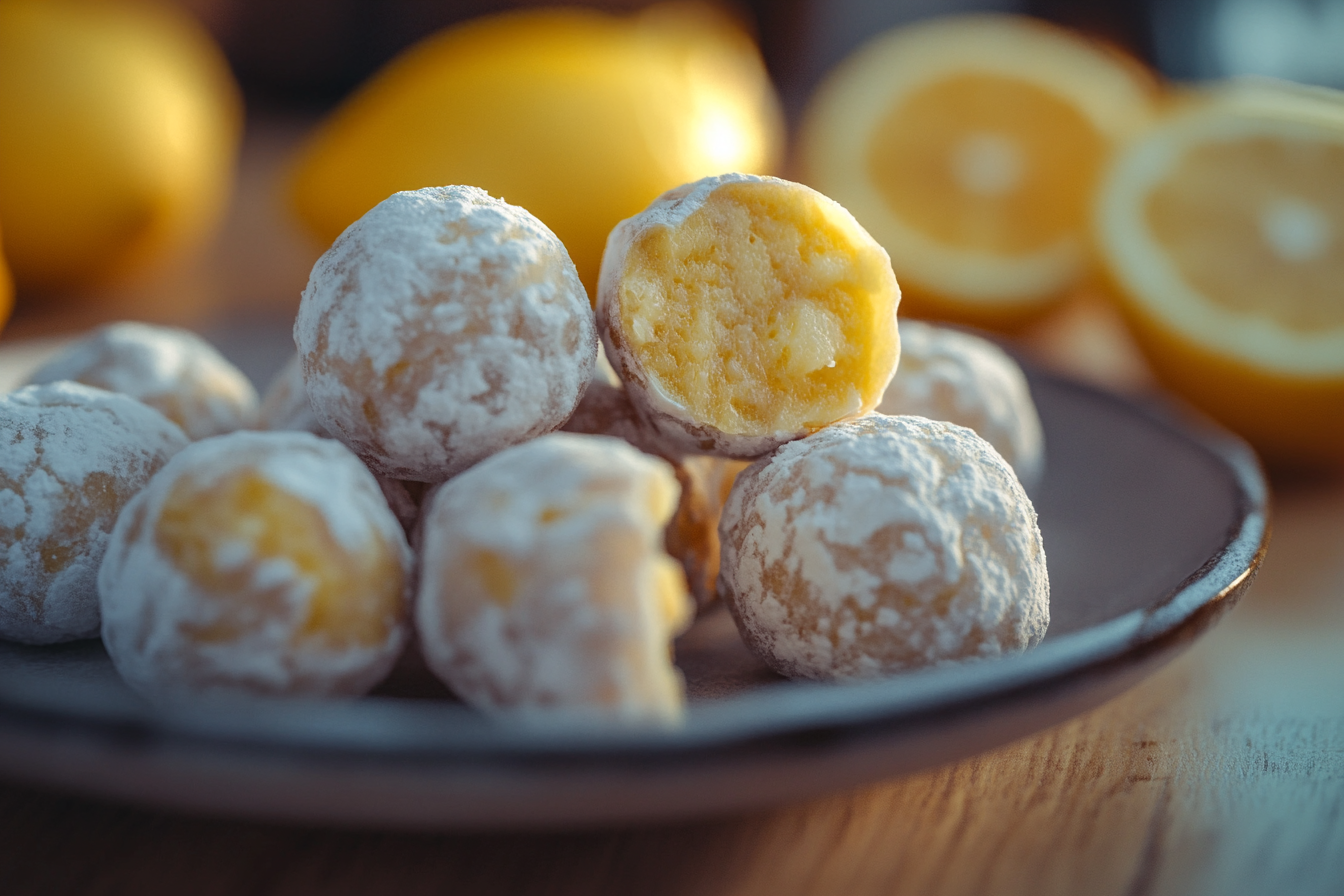 White Chocolate Lemon Truffles