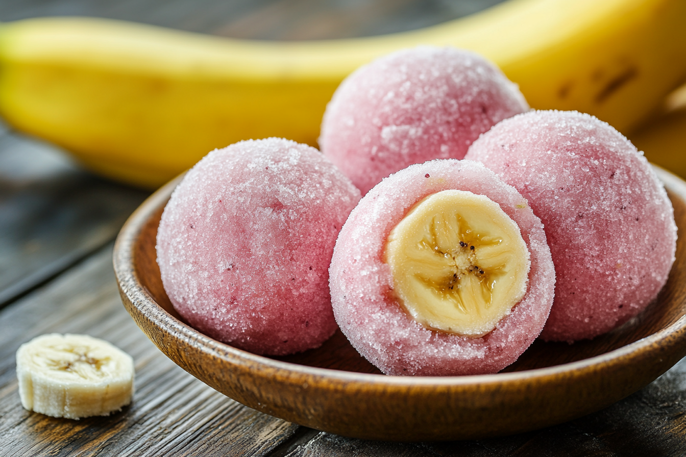 Frozen Strawberry Banana Bites for Dogs