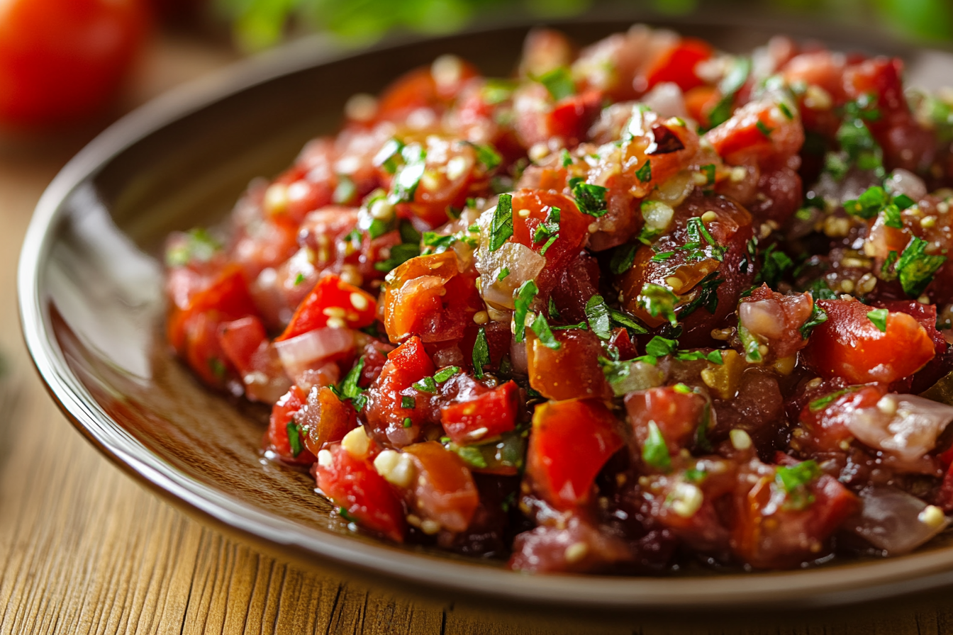 Easy Heirloom Tomato Tartare