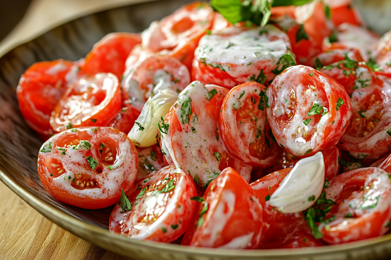 Tomato Garlic Salad
