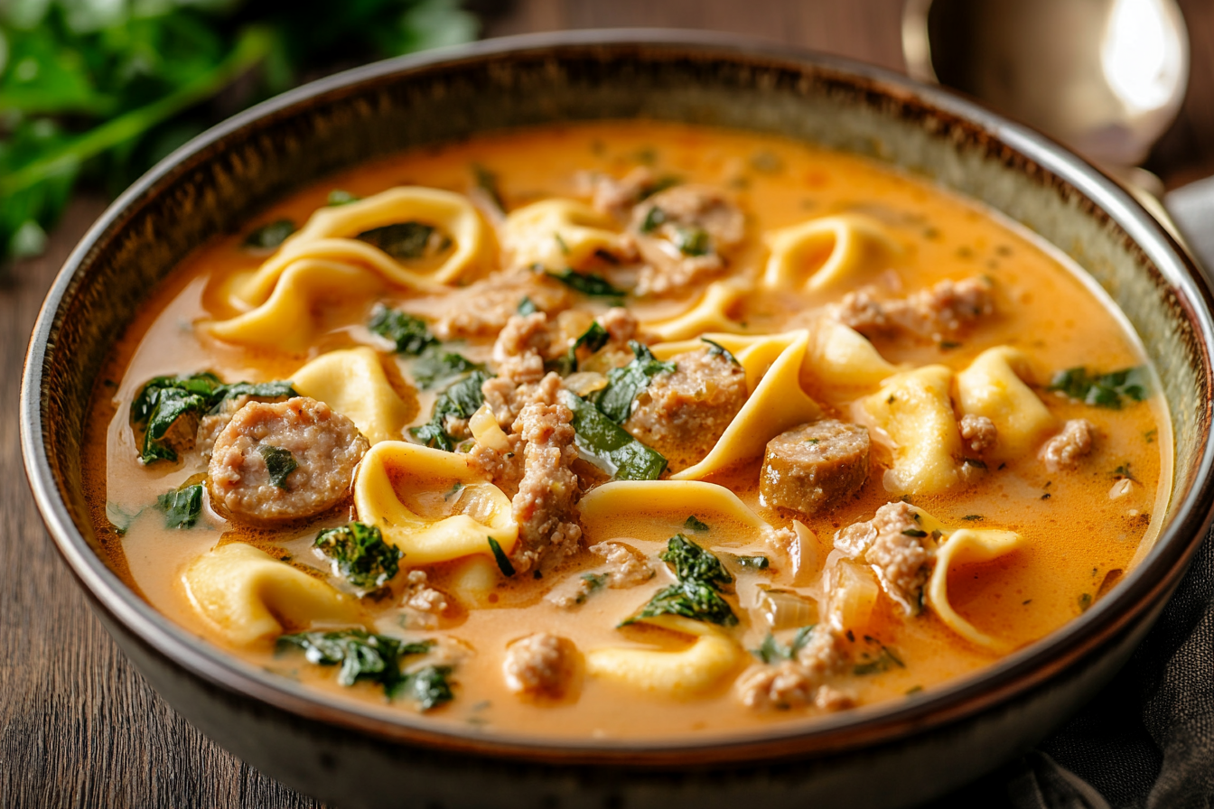 Sausage Tortellini Soup
