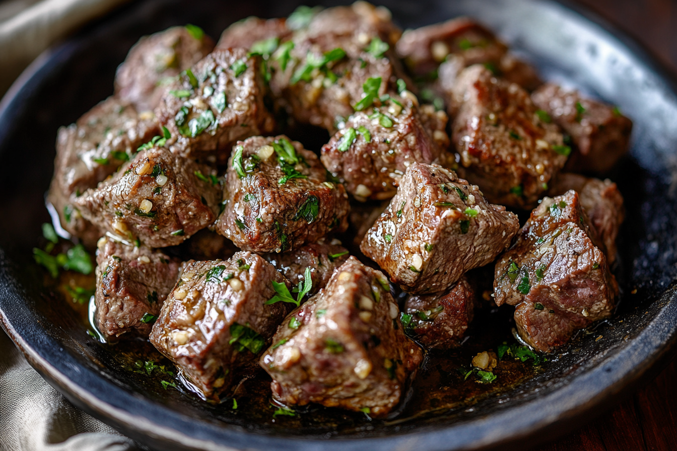 Garlic Steak Bites