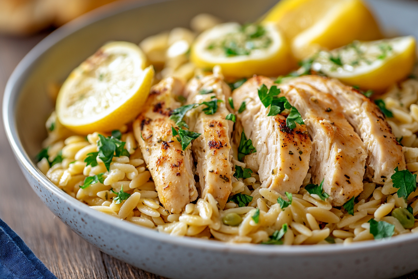 One-Pan Lemon Chicken Orzo