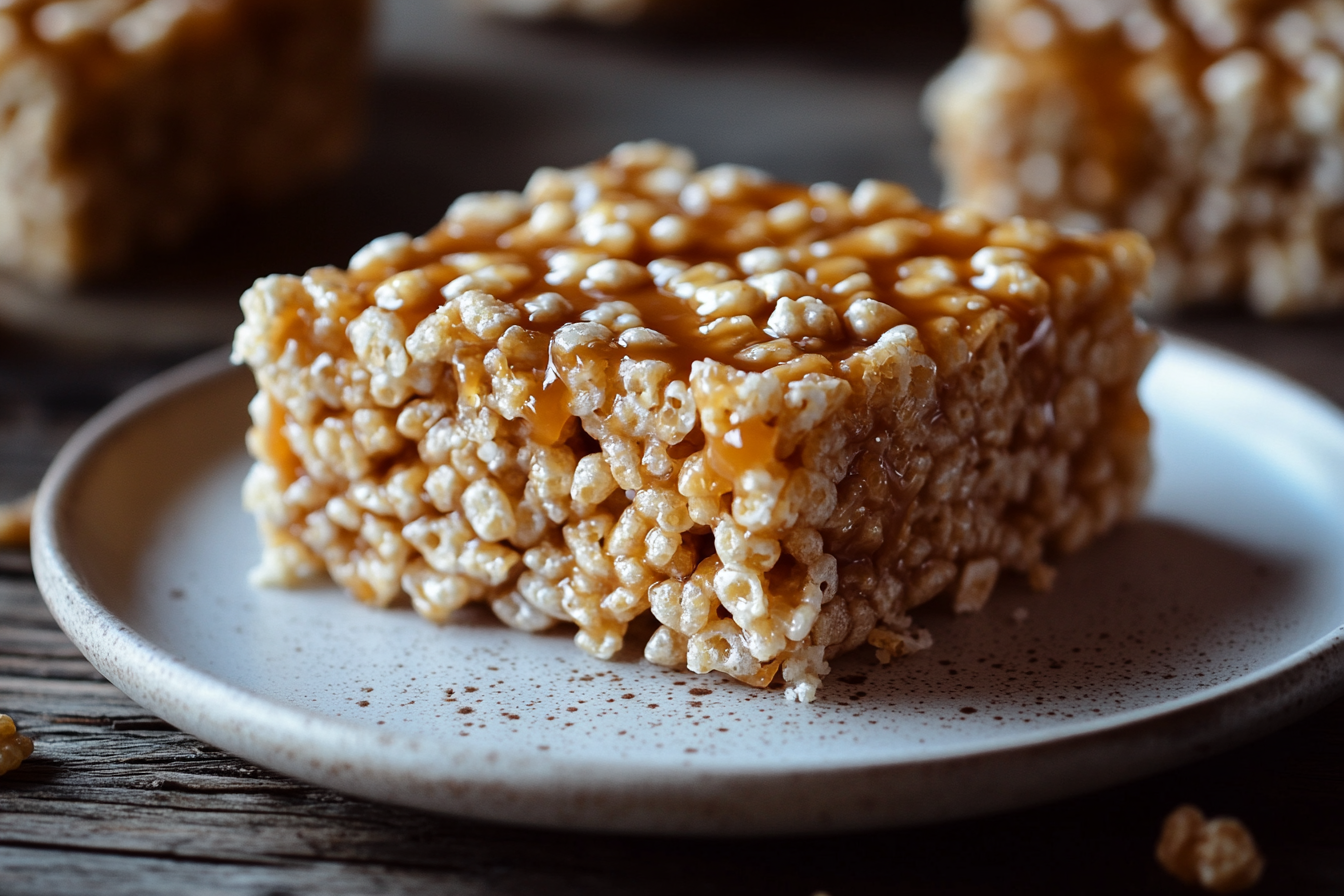 Brown Butter Dulce de Leche Rice Krispie Treats