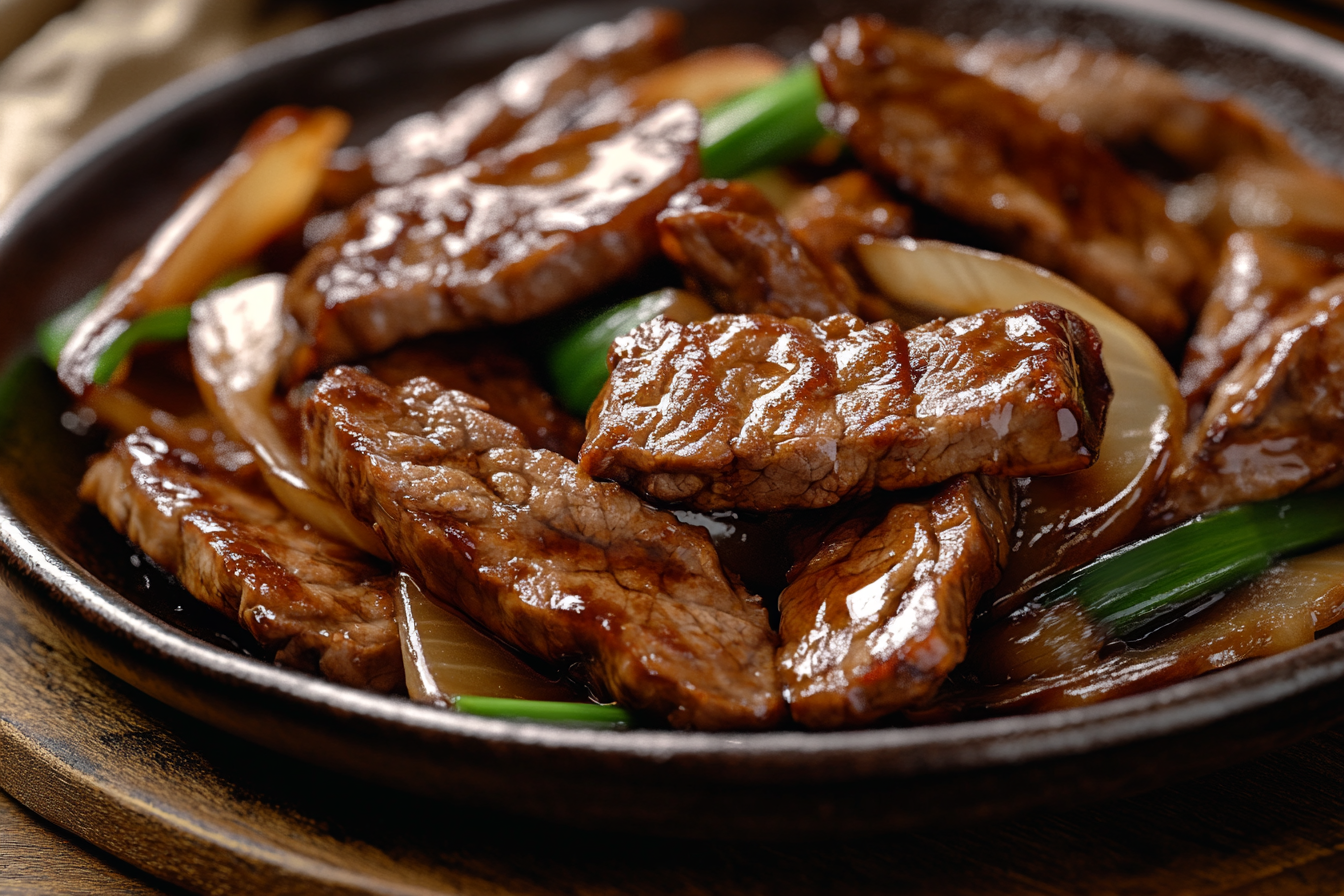 Chinese Beef & Onion Stir Fry