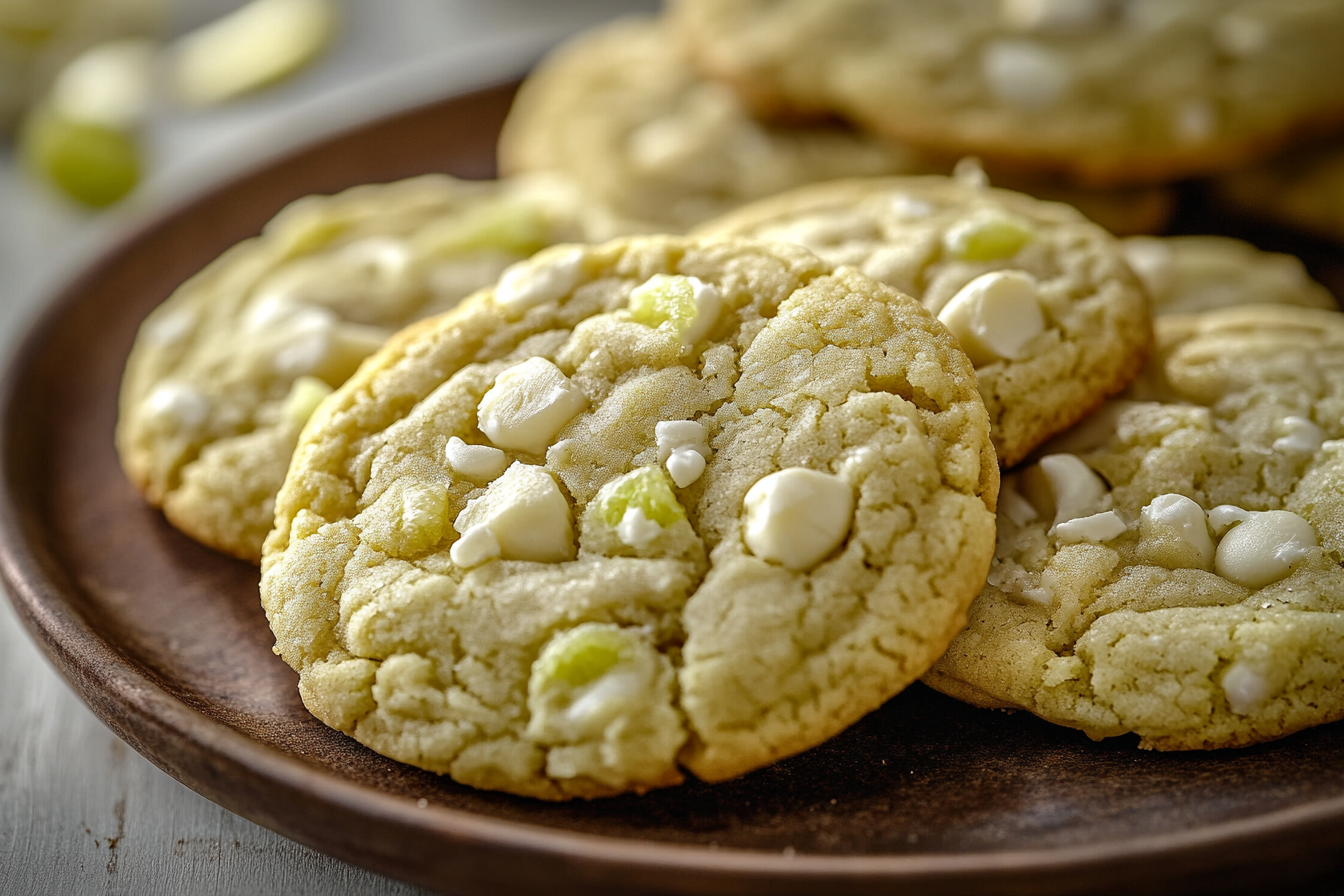 White Chocolate Key Lime Cookies