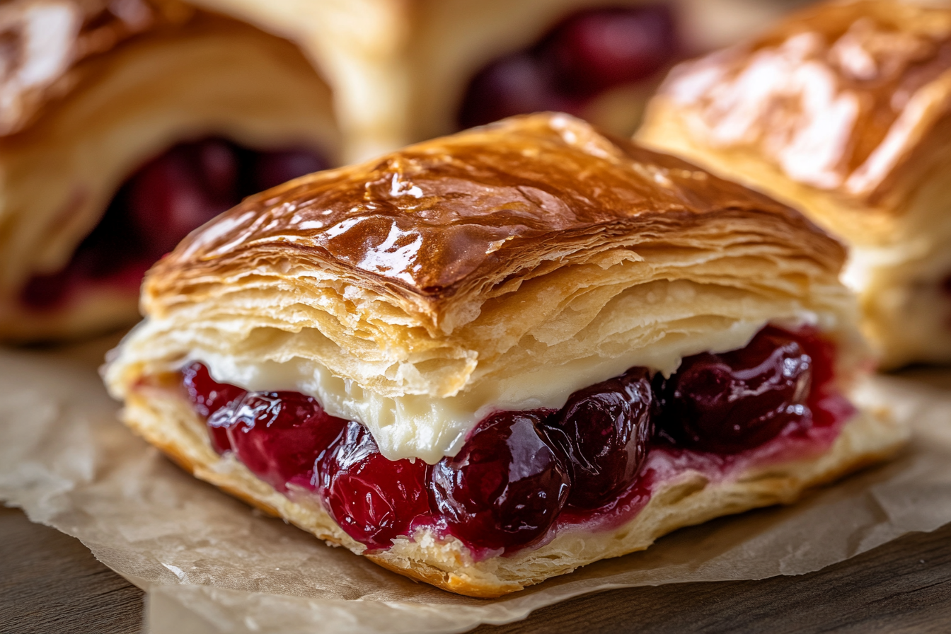 Cherry Cheese Danish Sliders
