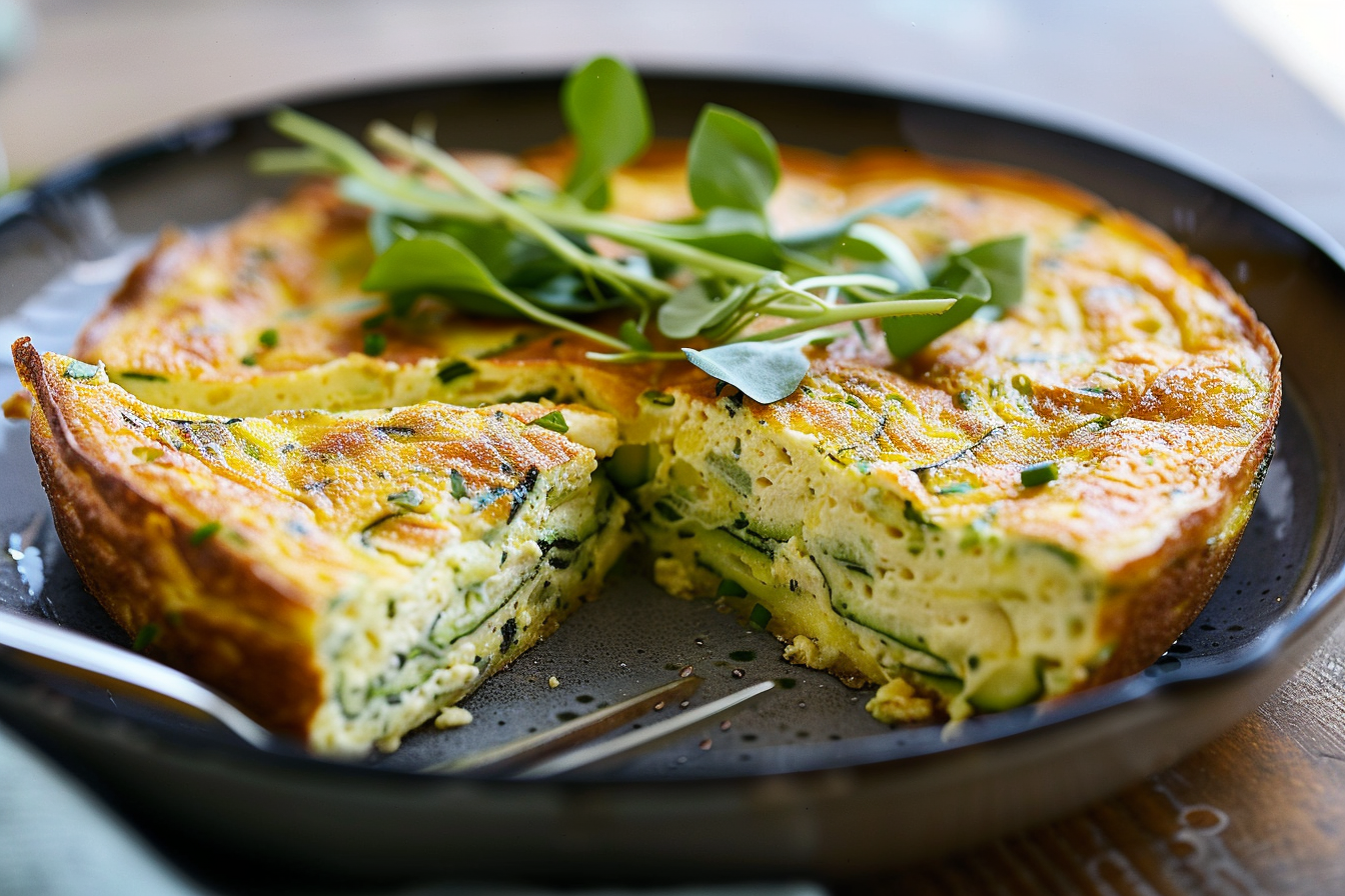 Zucchini and Cheddar Frittata