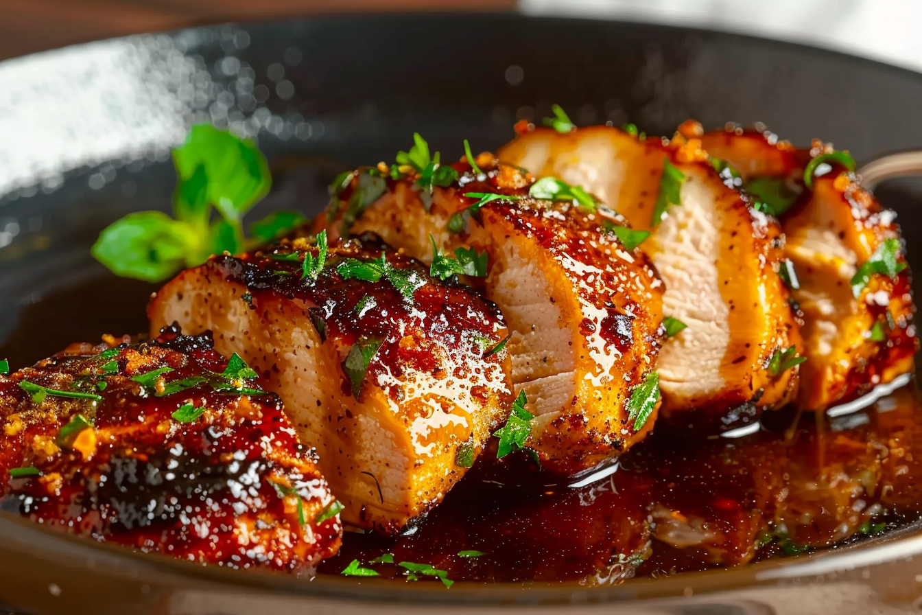 Hot Honey Baked Chicken Breasts